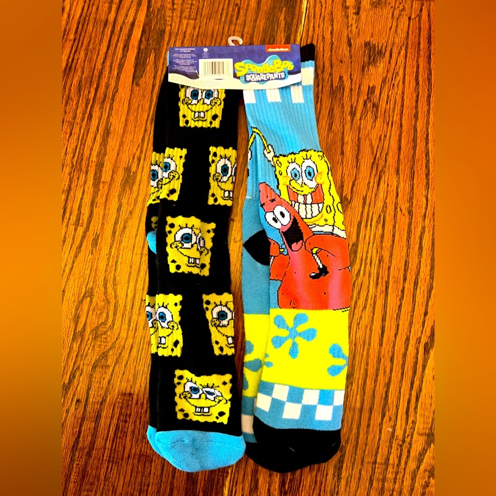 Pair of SpongeBob socks